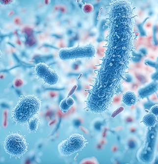 Close-up of bacteria.