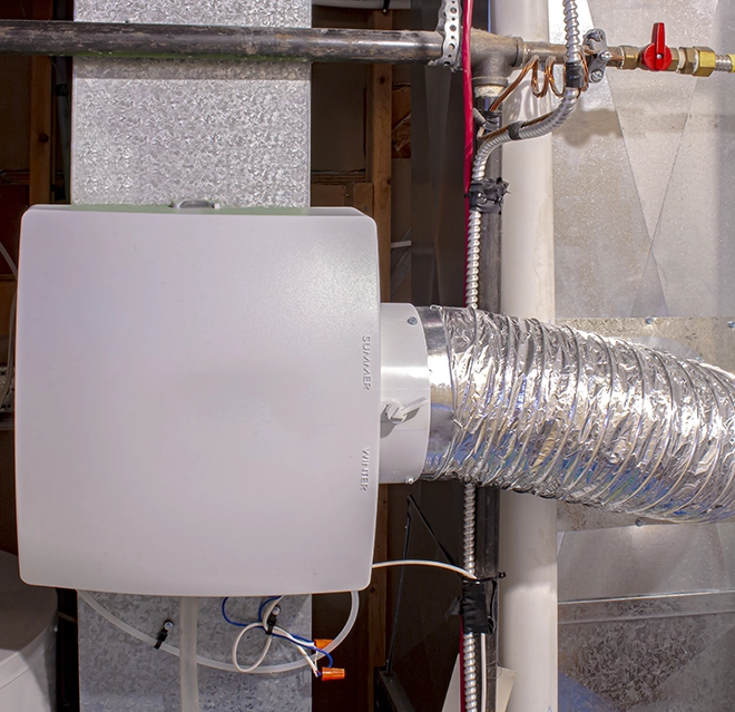 A close-up of a humidifier.
