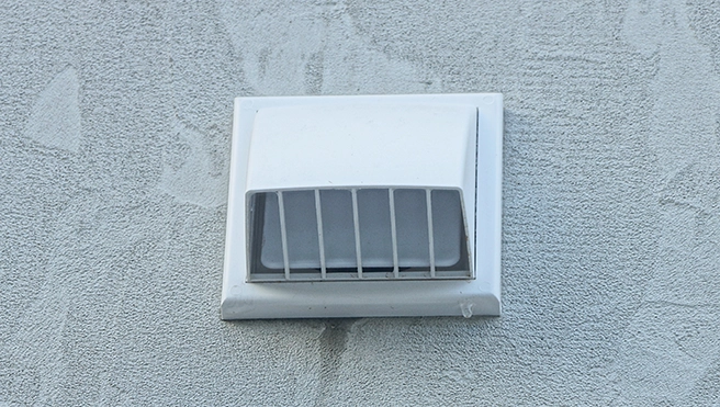 An air funnel on the wall.