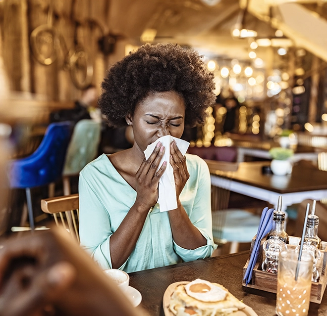 A women wiping using a towel.