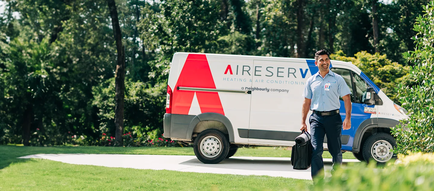 Aire Serv professional by ASV van.