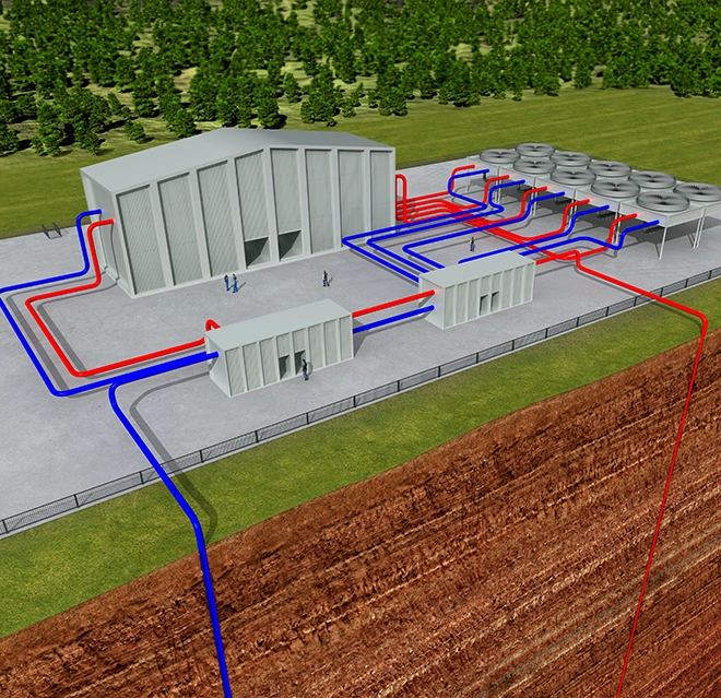 Geothermal system.