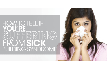 how to tell if you're suffering from sick building syndrome - woman blowing her noise